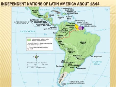 Map Of Latin America In 1800