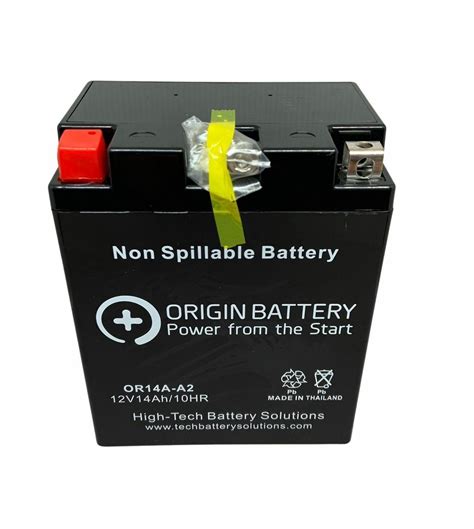 Origin 14a A2 Battery Agm Replaces Yb14a A2 Es14aa2 And Xt14a A2