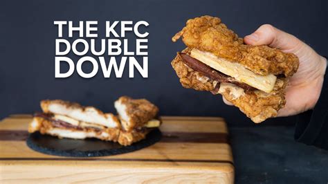 Making The Kfc Double Down Sandwich At Home Youtube
