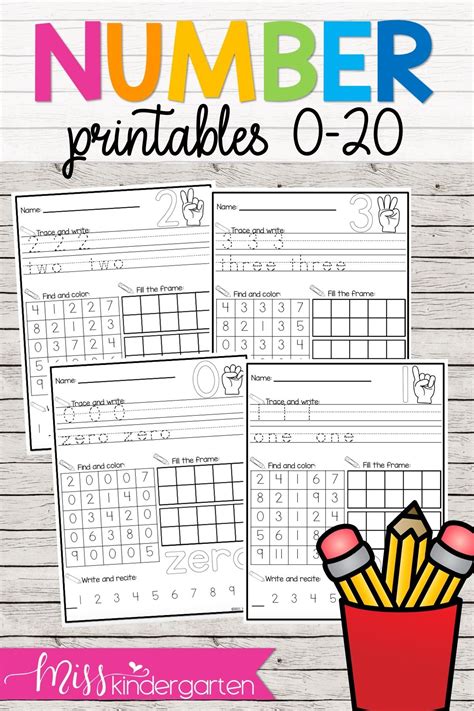 These Worksheets Help Your Students Practice Writing Their Numbers And