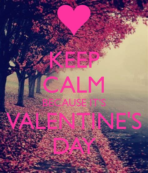 Keep Calm Because Its Valentines Day Calm Keep Calm Quotes Calm