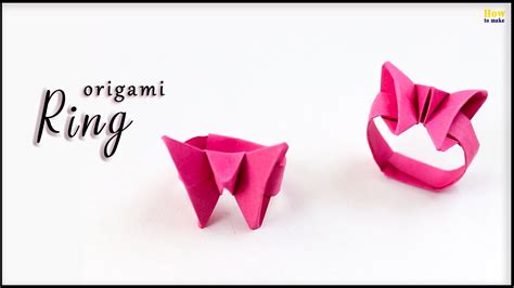 Origami Ring How To Make A Paper Ring Very Easy Youtube