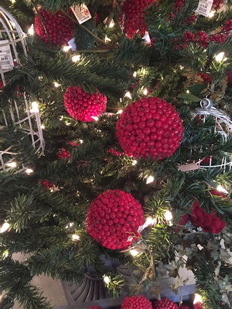 Cranberry Ball Ornaments From Rogers Gardens In Newport Beach