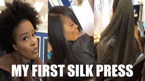 My First Silk Press On 4c Hair Natural Hair And Big Chop Journey