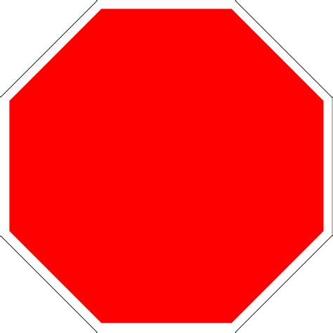 Blank Stop Sign Png - PNG Image Collection png image