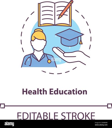 Health Education Concept Icon Stock Vector Image And Art Alamy