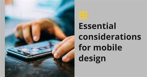 5 Essential Considerations For Mobile Design Integrove