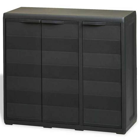 Get the latest in outdoor yard storage. Double Doors Outdoor Storage Plastic Cabinet Garden Yard