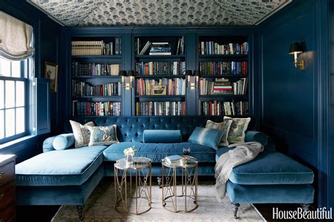How To Make Dark Colors Work In Any Room Home Library Design Blue