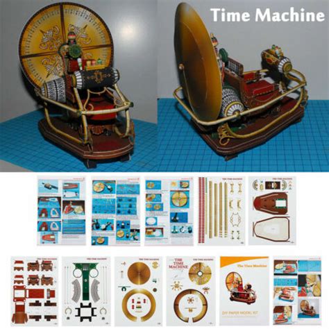 79 Time Machine Handcraft Paper Diy Model Kit Toy Children Kid T