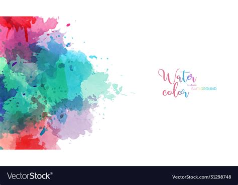 Pastel Color Splash Abstract Watercolor Background