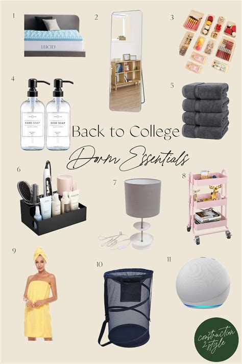 dorm essentials back to college 2022 construction2style