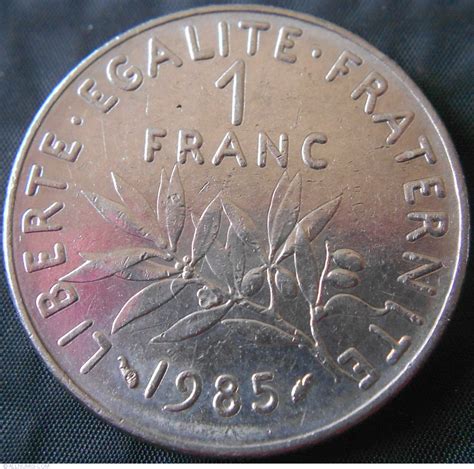 1 Franc 1985 Fifth Republic 1971 1985 France Coin 36285