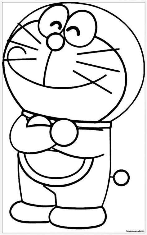 2021 Gambar Sketsa Doraemon Berwarna Hitam Putih Lengkap Sindunesia Images