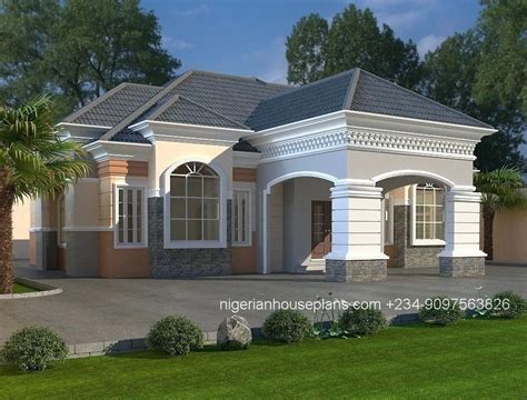 All the rooms are en suite with standard sizes of room space. 5 bedroom bungalow plans in nigeria 6 bedroom bungalow ...