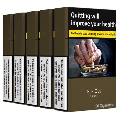 Silk Cut Silver Cigarettes 5x20pk Tesco Groceries