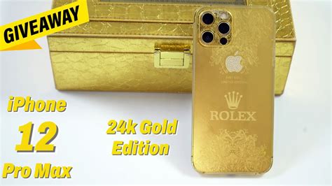 Iphone 12 Pro Max 24k Gold Edition Unboxing And Review Giveaway