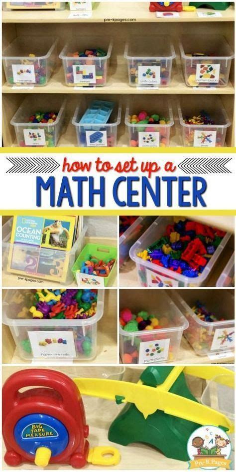 How To Set Up A Math Center In Preschool Or Kindergarten Preschool