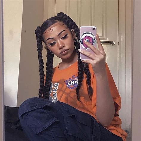 The main aim of the baddie look is to highlight the curves. #braids x #baddie in 2020 | Long hair styles, Hair styles ...