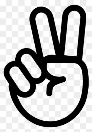 Hand Two Winner Sign 2 Finger Png Free Transparent PNG Clipart