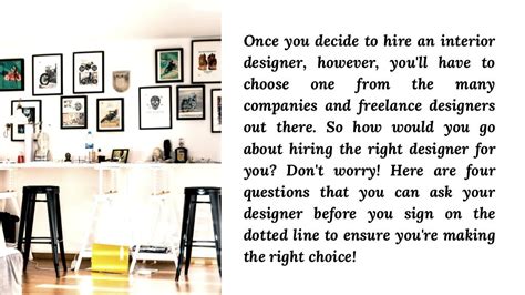 4 Questions To Ask An Interior Designer Before You Hire Them