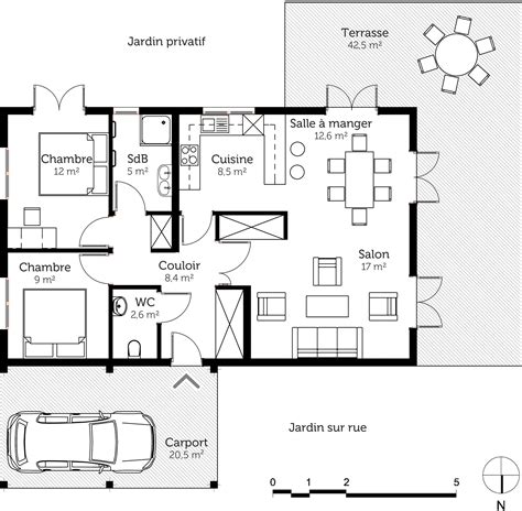 Plan Maison M Plain Pied Sans Garage Ventana Blog