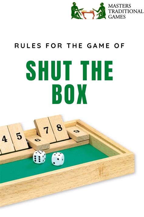 Shut The Box Is Also Known As Canoga Being A Traditional Pub Game