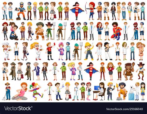 Set People With Different Occupation Royalty Free Vector