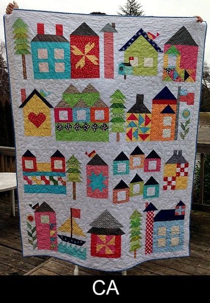 Free hillside house quilt pattern. Pin on MY Neighbor Quilt