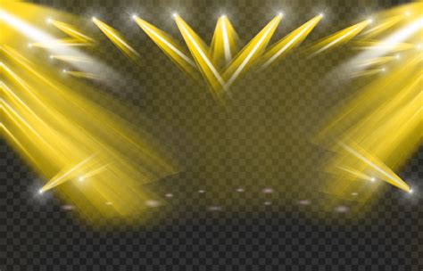 Hd Yellow Stage Light Spots Effect Png Citypng