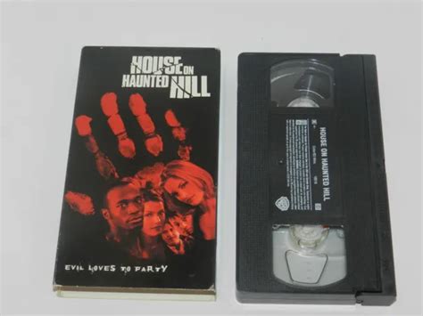 House On Haunted Hill Vhs Movie 2000 Horror Thriller Oop W Sleeve 8