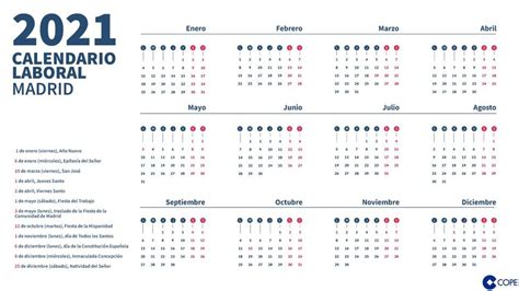Calendario Laboral Madrid 2021 Consulta Todos Los Días Festivos Más