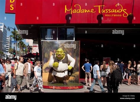Shrek The Musical Star Hollywood Visites Madame Tussauds Los Angeles