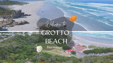Aerial View Of Grotto Beach Hermanus In South Africa With A Drone