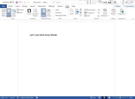 How To Change Microsoft Word To Light Mode Or Dark Mode