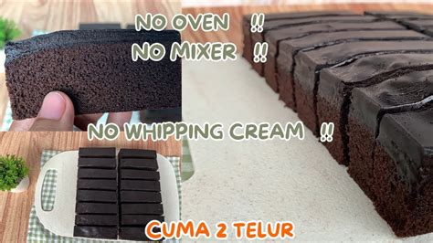 Cake Coklat Lembut Banget Lumer Bikin Ketagihan Tanpa Oven Tanpa