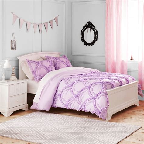 Buy products such as busy bee under the rainbow metallic bed in a bag bedding set, full at walmart and save. Better Homes and Gardens Kids Lavender Ruffle Bedding ...