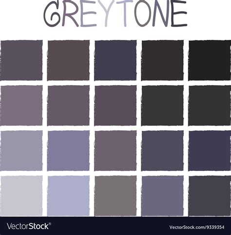 Greytone Color Tone Without Name Royalty Free Vector Image