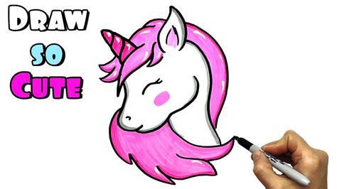 easy way to draw a unicorn how to draw a cute beautiful unicorn draw so cute and easy for you