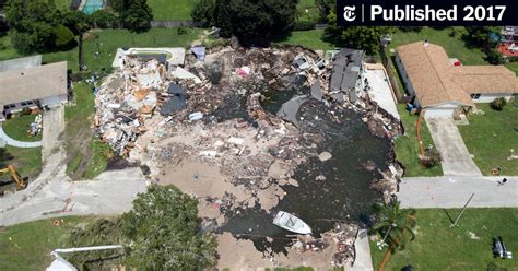 Florida Sinkhole Claims Five More Homes The New York Times