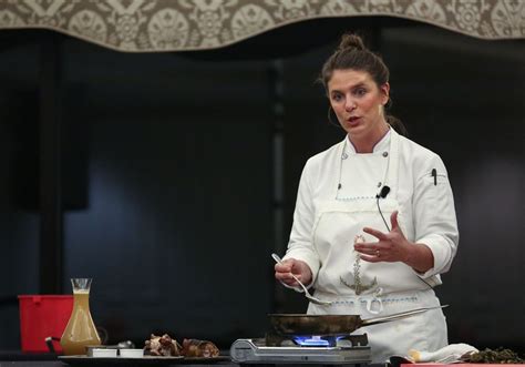 vivian howard of the pbs show ‘a chef s life prepares a meal at a special dinner for key bank