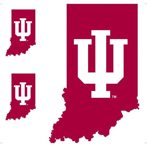 Indiana Hoosiers Peel And Stick Logo Decal Large Wall Decals Indiana Hoosiers Hoosiers