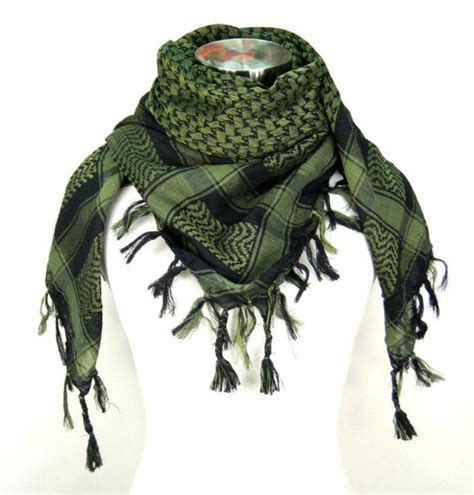 shemagh cotton green scarf for men military tactical desert etsy