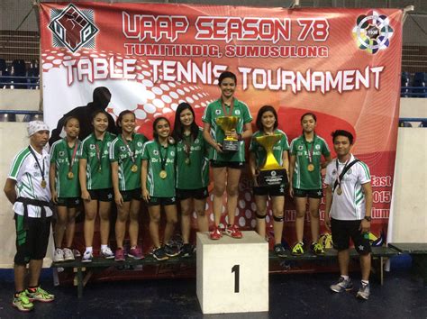 Quadruple Gold And Overall Championship For Dlsz And Dlsu Table Tennis