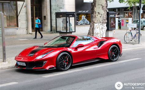 The ferrari 488 pista is powered by the most powerful v8 engine in the maranello marque's history and is the company's special series sports car with the highest level yet of technological transfer from racing. Ferrari 488 Pista Spider - 27 June 2020 - Autogespot