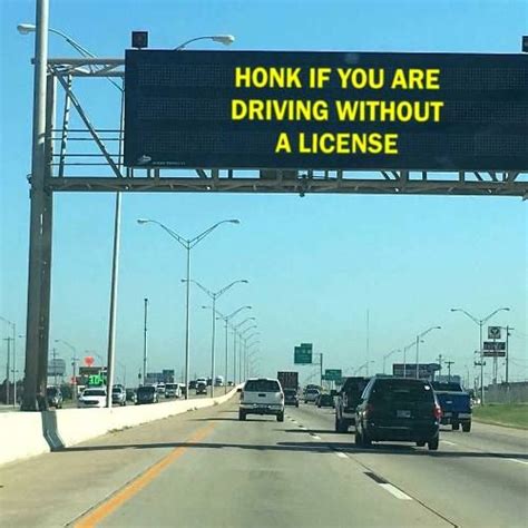 Pin By Susan Anderson On Humor In 2020 Driving Without A License Highway Signs Humor
