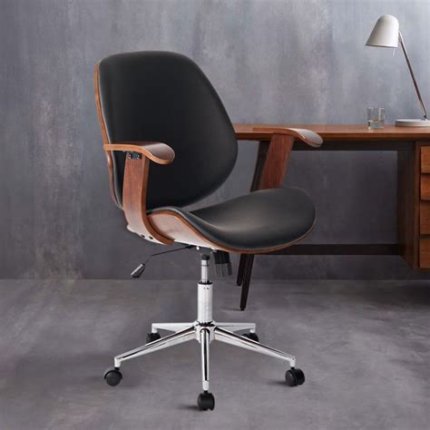 The chair is heavily padded and has a great. Life Carver Modern Wooden Frame Leather Padded Executive ...