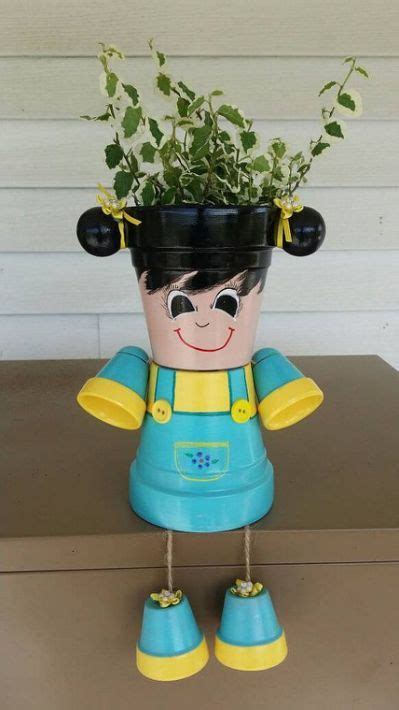 The 25 Best Clay Pot People Ideas Clay Pot Crafts Flower Pot Crafts