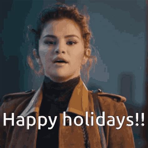 Happy Holidays Xmas GIF Happy Holidays Xmas Selena Gomez Discover