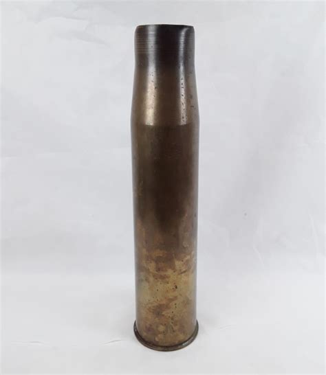 British 45 Inch Naval Artillery Brass Shell Case 2 Sally Antiques